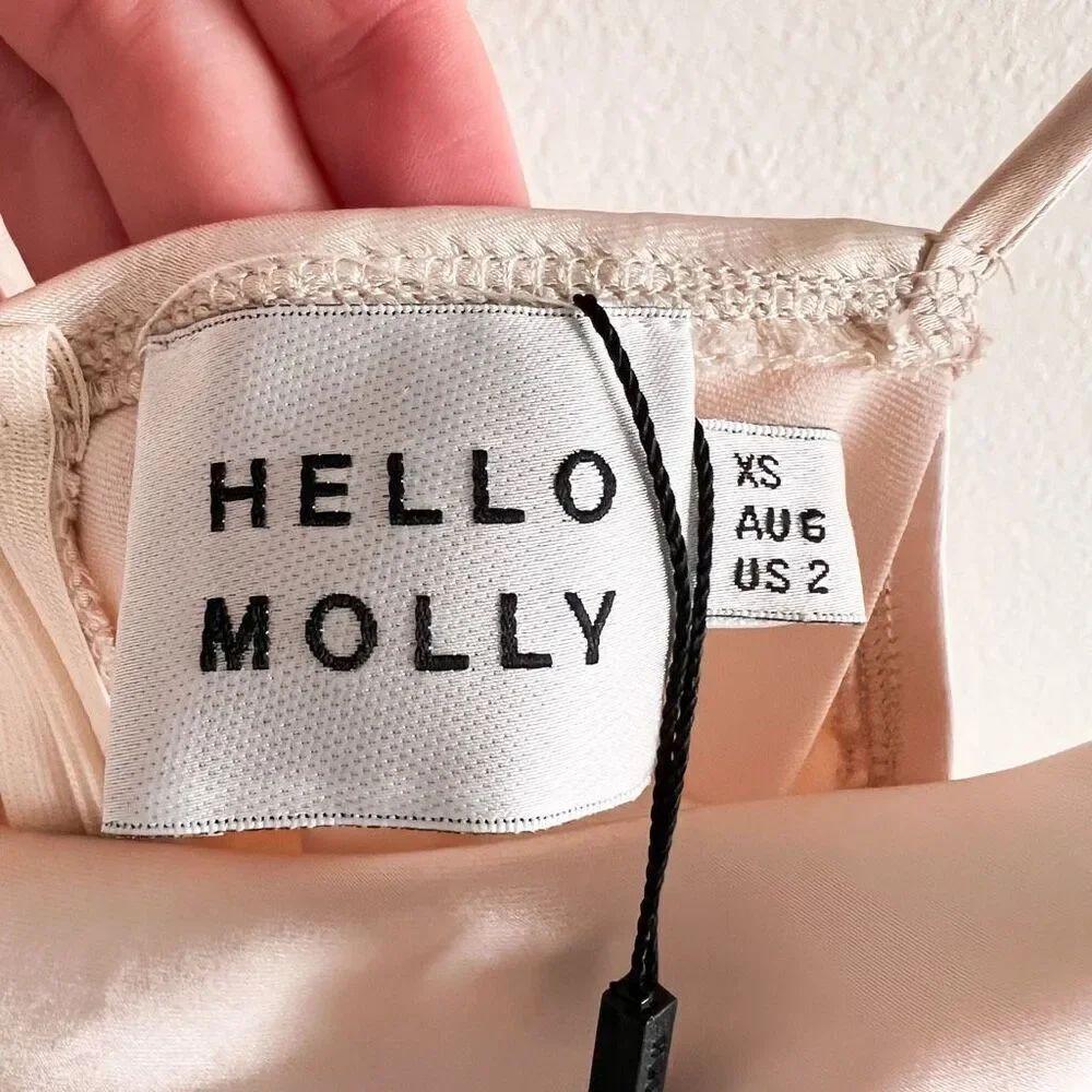 New Hello Molly Get Outta Here Satin Dress Size 2 — image 8 of 8
